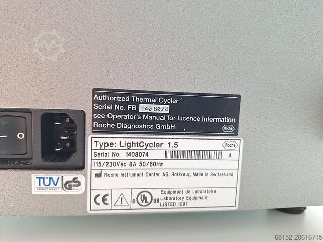Roche LightCycler 1.5 Thermal Cycler Roche LightCycler 1.5