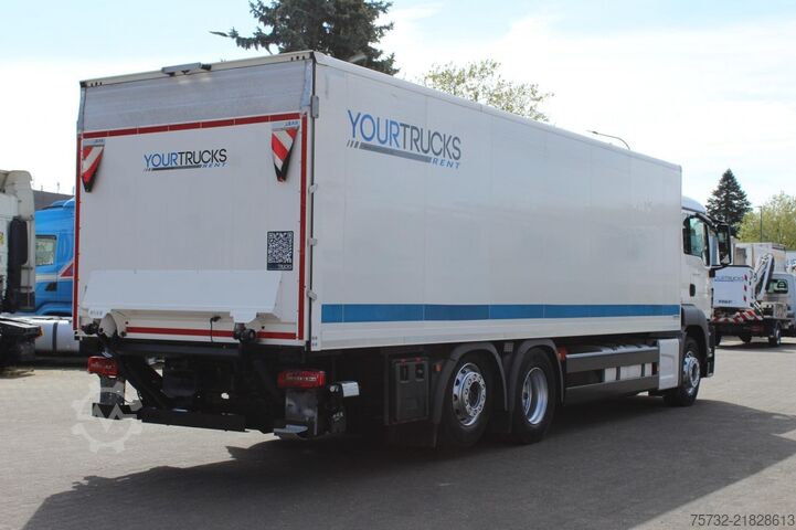 Box truck MAN TGS 26.420 Koffer LBW Lift-Lenkachse ANK