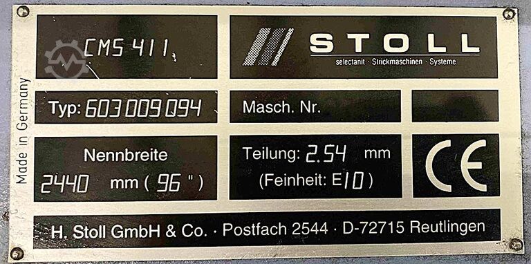 Flat Knitting Machines Stoll CMS