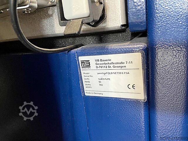 Folding Machine Bäuerle prestigeFOLD net38-0-4/prestigeFOLD net38-6 FSA