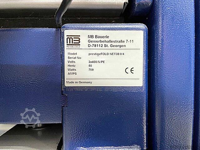 Folding Machine Bäuerle prestigeFOLD net38-0-4/prestigeFOLD net38-6 FSA