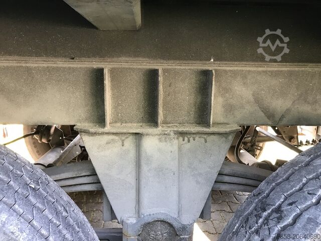 Trailer with flatbed & tarpaulin SCHMITZ 3Achser Bundeswehr mit HU+SP TOP Zustand