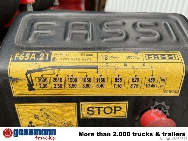 Truck mounted crane Fassi F65A.21, 5,4m-1160kg