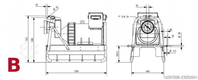 MOSA PTO Generator M-AWB 4-84X-H / SK225 - 1 unit  