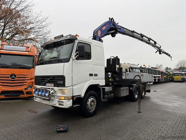 Flatbed truck Volvo FH12 420 6X2 Kran PM 30025 bis 26.5 Meter