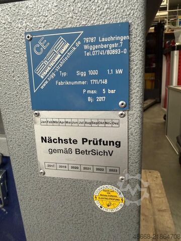 Sand blasting cabinet, sand blasting machine SIGG TR 110 DK