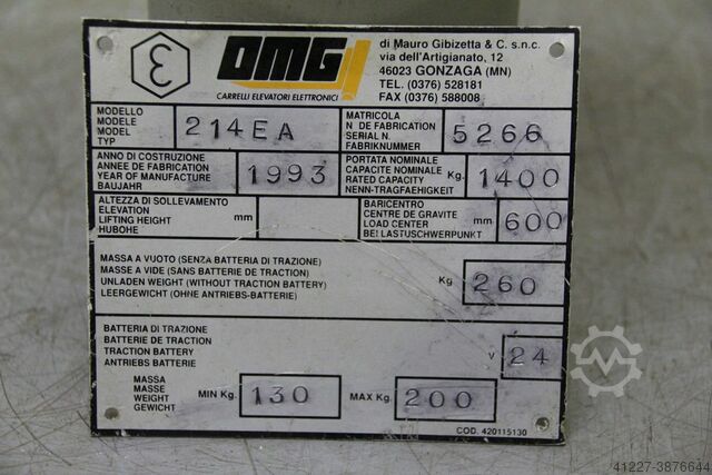 Hydraulikpumpe für Elektrostapler 24 V 2 kW OMG Kostov 214EA