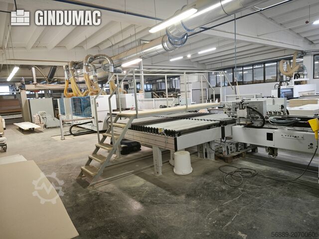 Komplette Produktionslinie (Holz) HOMAG WEEKE industrial production line for high-volume panel processing and edge-banding