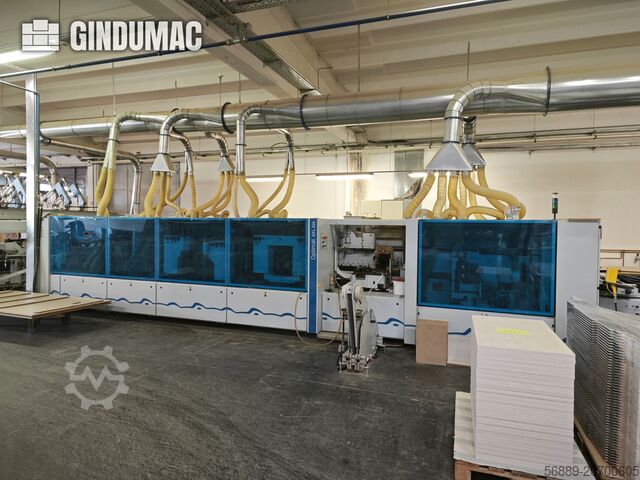 Komplette Produktionslinie (Holz) HOMAG WEEKE industrial production line for high-volume panel processing and edge-banding