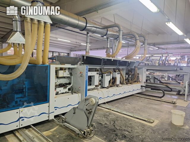 Komplette Produktionslinie (Holz) HOMAG WEEKE industrial production line for high-volume panel processing and edge-banding
