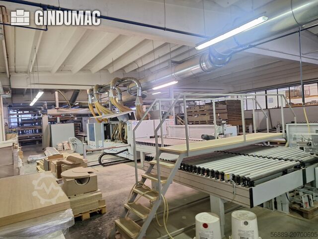 Komplette Produktionslinie (Holz) HOMAG WEEKE industrial production line for high-volume panel processing and edge-banding