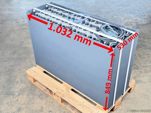 Forklift battery 48V 5PZS 775AH - special tray Linde R14 - Schubmast Stapler Akku - Garantie