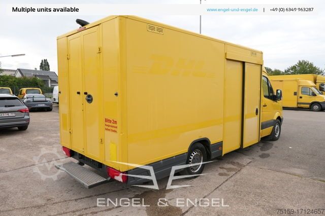 Box van mercedes-benz SPRINTER 310 CDI MAXI EURO-5 KOFFER REGALE KAMERA DURCHGANG