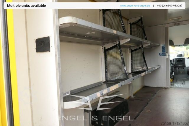 Box van mercedes-benz SPRINTER 310 CDI MAXI EURO-5 KOFFER REGALE KAMERA DURCHGANG