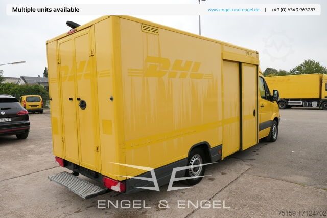 Box van mercedes-benz SPRINTER 310 CDI MAXI EURO-5 KOFFER REGALE KAMERA DURCHGANG