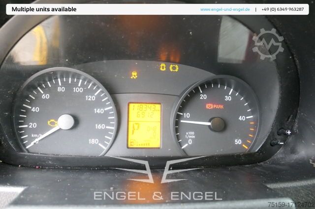 Box van mercedes-benz SPRINTER 310 CDI MAXI EURO-5 KOFFER REGALE KAMERA DURCHGANG