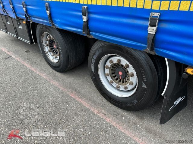 Anhänger mit Pritsche & Plane H&W*9,12m Jumbo-Tandem*Durchlade*SAF-Achsen*