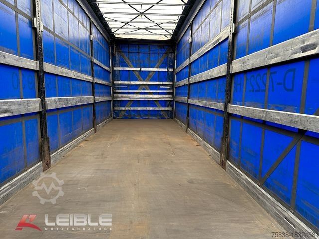 Anhänger mit Pritsche & Plane H&W*9,12m Jumbo-Tandem*Durchlade*SAF-Achsen*