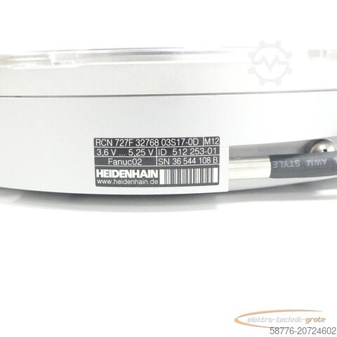 Component Heidenhain RCN 727 F 32768 03S17-0D Id. 512 253-01 SN:36544108B - ! -