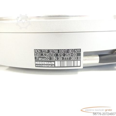 Component Heidenhain RCN 727 F 32768 03S17-0D Id. 512 253-03 SN:39777383B - ! -