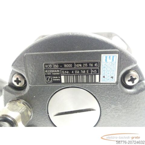 Component Heidenhain ROD 250-18000 Drehgeber ID: 213 116 45 SN: 4556768E