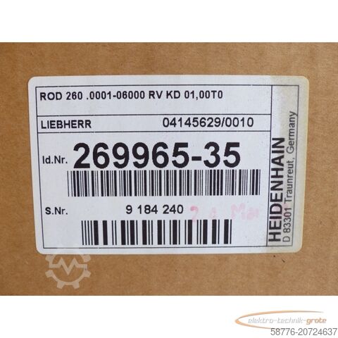 Komponente Heidenhain ROD 260 .  . 269965-35 SN:9184240 - ! -