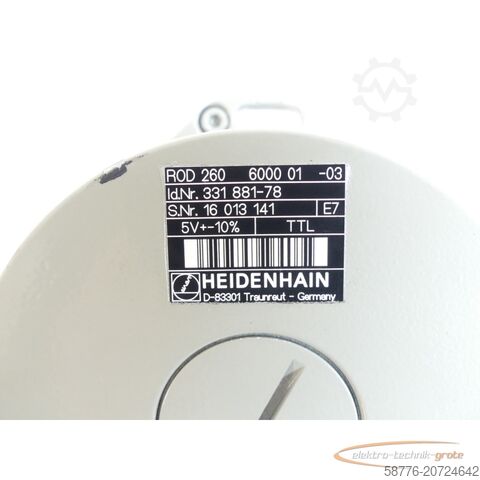 Komponente Heidenhain ROD 260 6000 01-03 . 331 881-78 SN:16013141 - ! -