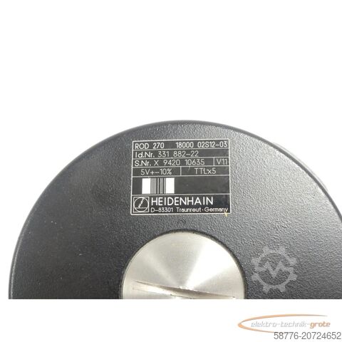 Component Heidenhain ROD 270 18000 02S12-03 Drehgeber . 331 882-22 SN:X942010635