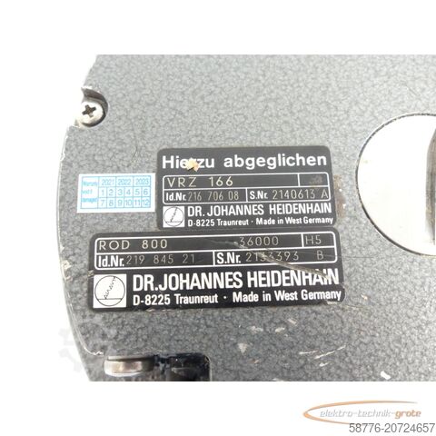 Component Heidenhain ROD 800 36000 H5 . 219 845 21 SN:2133393B generalüberholt mit 6 Monaten Gewährleistung!