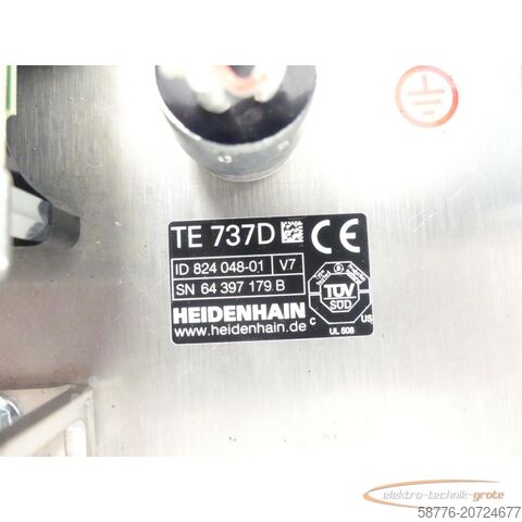 Component Heidenhain TE 737D Tastatur ID 824 048-01 V7 SN 64397179B -  -