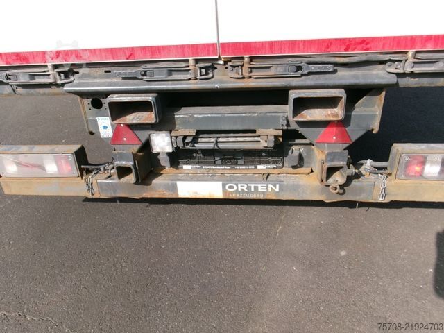 Open semitrailer with tarp KRONE Mega*Fenstertransport*Staplerhalter*BPW*Hubdach