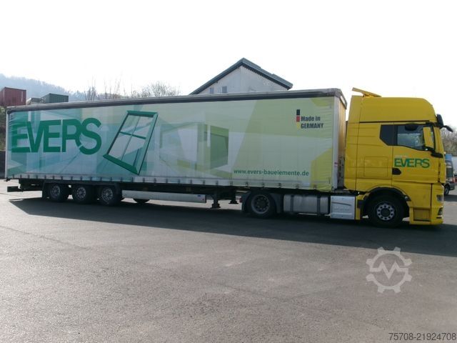Volume tractor unit MAN 18.510 TGX*HubKuppl.*GX*kpl. mit Megatrailer*MSH