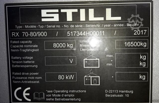 Forklift STILL RX 70 - 80