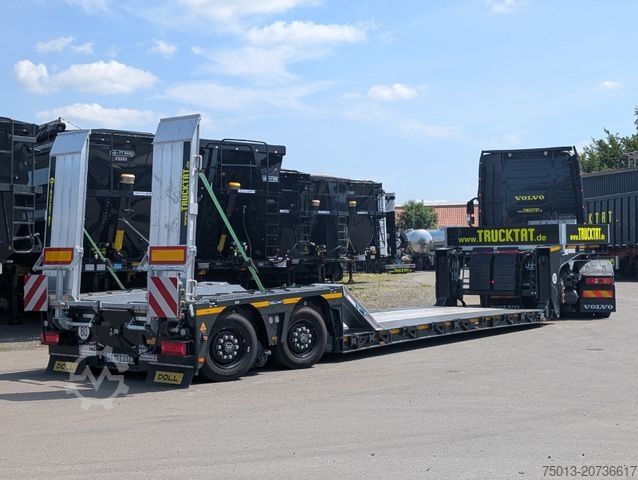 Low loader semitrailer DOLL 2- Achs Tiefbett Tera mit überfahrbarem Heck