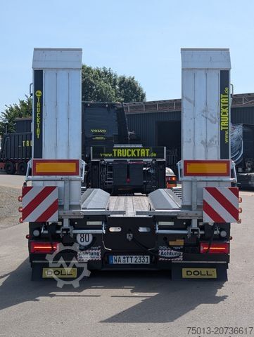 Low loader semitrailer DOLL 2- Achs Tiefbett Tera mit überfahrbarem Heck