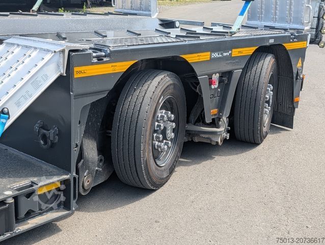 Low loader semitrailer DOLL 2- Achs Tiefbett Tera mit überfahrbarem Heck