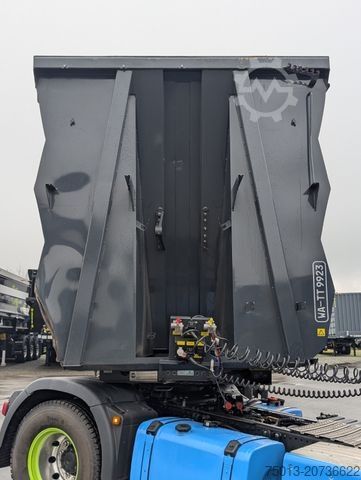 Kipper Auflieger STAS HardoX Stahl 86 m³, Liftachse, ALCOA, Unfaller