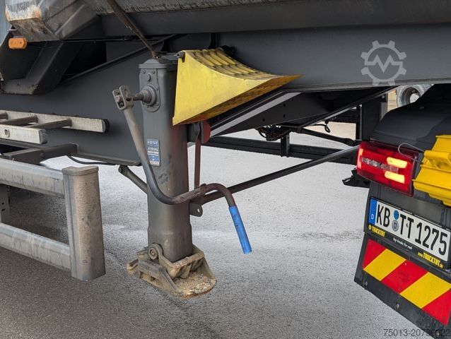 Kipper Auflieger STAS HardoX Stahl 86 m³, Liftachse, ALCOA, Unfaller