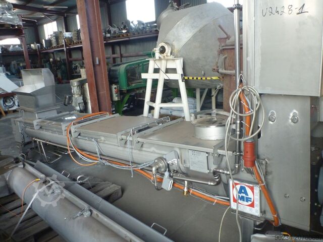 Gebrauchter Doppelschnecken-Kühlförderer von AMF, Modell HDS 250 x 3500 AMF HDS 250 x 3500