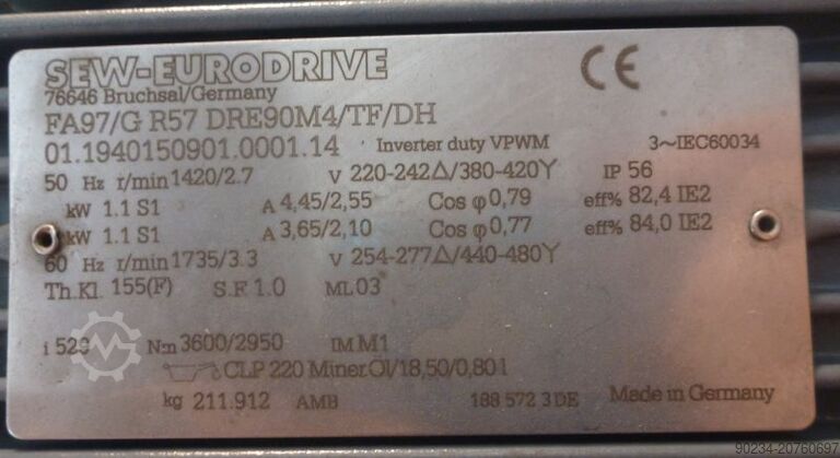 Gebrauchter Doppelschnecken-Kühlförderer von AMF, Modell HDS 250 x 3500 AMF HDS 250 x 3500