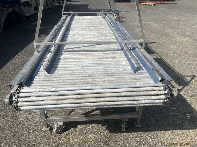 Stainless steel roller inspection conveyor  