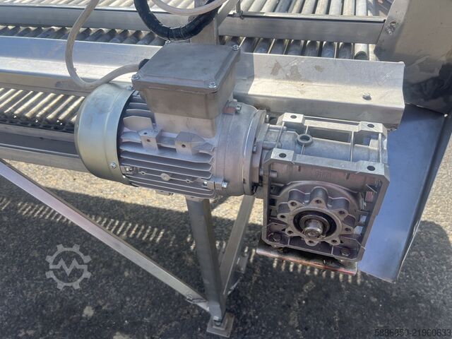 Stainless steel roller inspection conveyor  