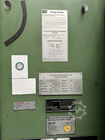 Doppelständerpresse EXNER EX SBR 150
