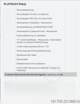 Wohnwagen Knaus Sport 460 EU *1700kg*PLATINUM-Paket*Dusche*