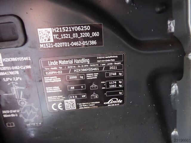 Elektro 4 Rad-Stapler Linde E20PH-02