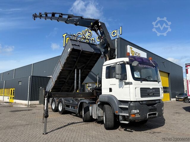 Crane MAN TGA + HIAB 322 E-7 HIPRO + TIPPER + 8X4 + REMOTE