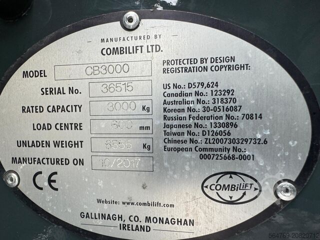 Vierwegestapler Combilift CB3000// LPG // 2017 year /Toyota engine