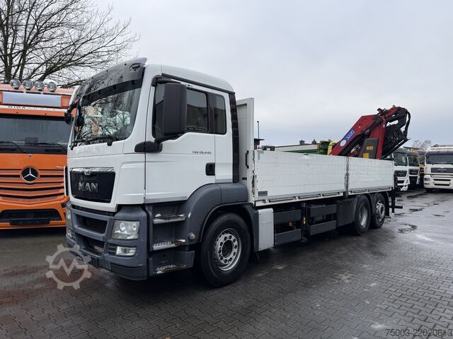 Truck mounted crane MAN TGS 26.440 6X2-4 Kran HMF 3220 bis 29 Meter