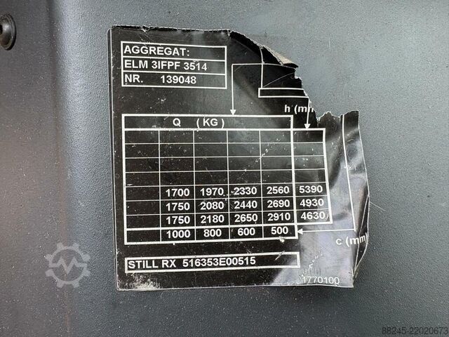 VS-22911 Electric triplex forklift Still RX60-30 STILL RX60-30