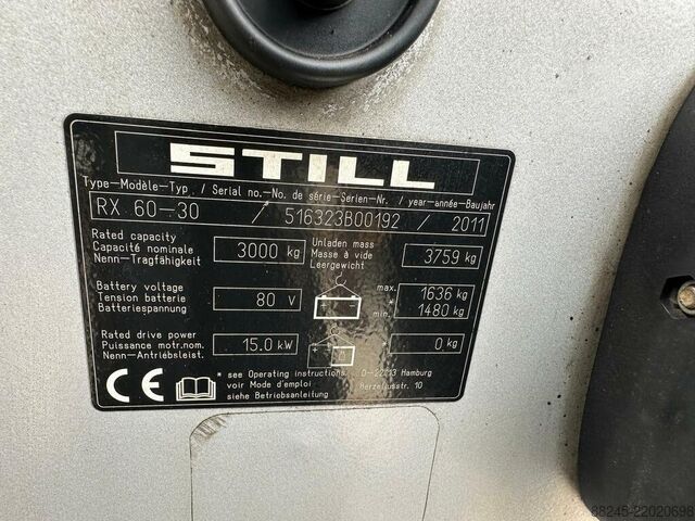 VS-22912 Electric triplex forklift Still RX60-30 STILL RX60-30